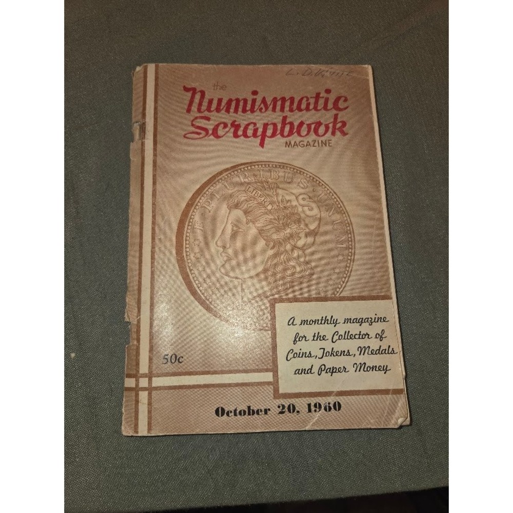 Vintage 1960 Numismatic Scrapbook Magazine & The Premier World Stamp Album Lot